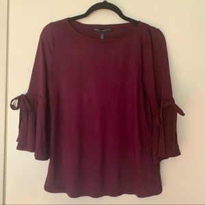 White House Black Market Tie Sleeve Tee